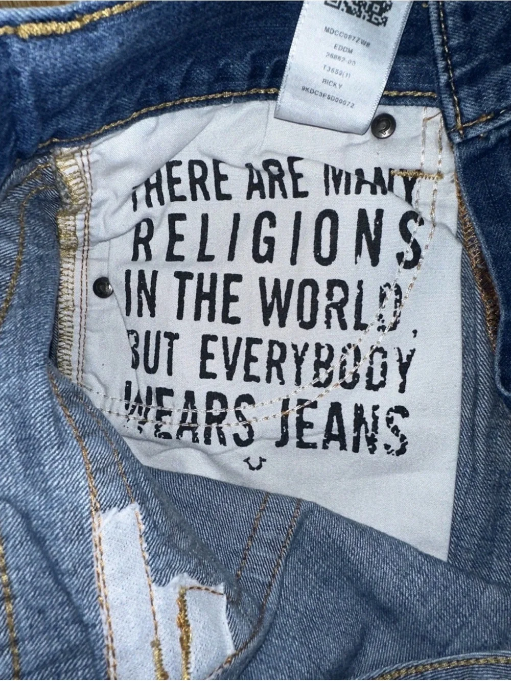 True Religion relaxed fit